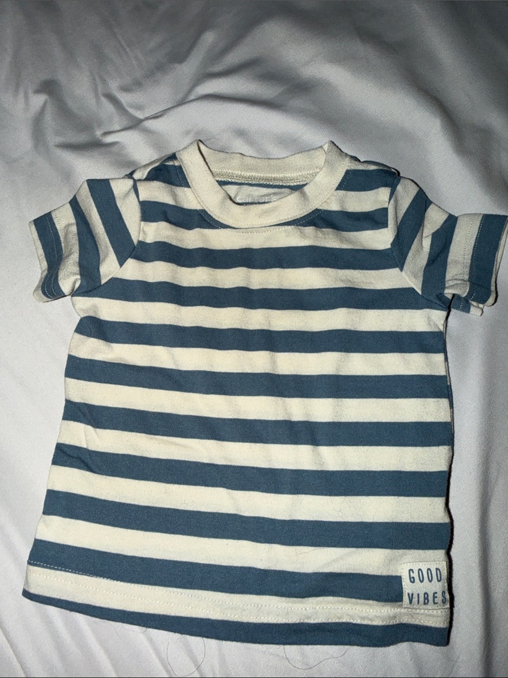 CARTER’S “GOOD VIBES” STRIPED TEE